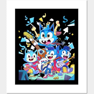Bluey Playful Pup Posters and Art